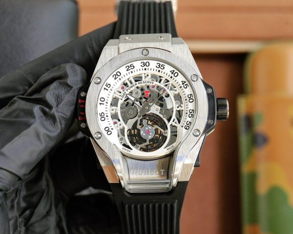 Hublot MP-13 Tourbillon Bi-Axis Retrograde 913.NX.1170.RX 44 mm(silver black)