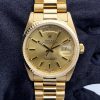 Rolex Day-Date 118208 champagne dial with gold indexes Yellow Gold 36mm Unisex Replica Watch