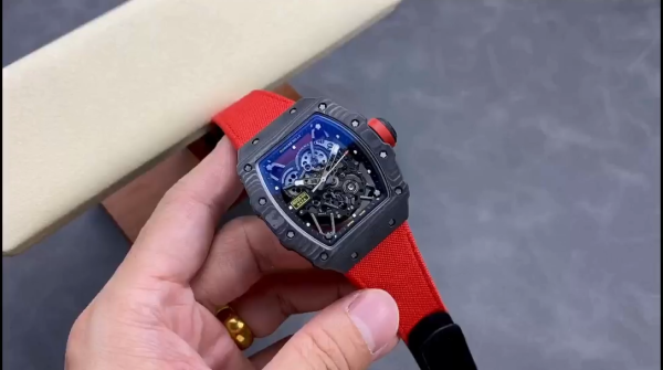 Richard Mille Black Carbon NTPT Automatic Rafael Nadal RM35-02(Rubber)