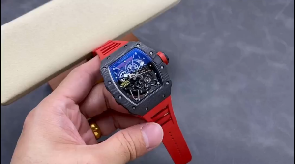 Richard Mille Black Carbon NTPT Automatic Rafael Nadal RM35-02(Rubber)
