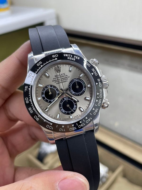 Rolex Daytona 116519 Black Dial Black Rubber strap 40mm Mens Replica Watch