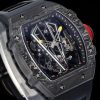 Replica RM 27-03 Rafael Nadal Black Tourbillon Black Rubber Strap