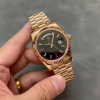 Rolex Day-Date 218235 Diamonds and Rubies Black Dial Rose Gold 41MM Mens Replica Watch