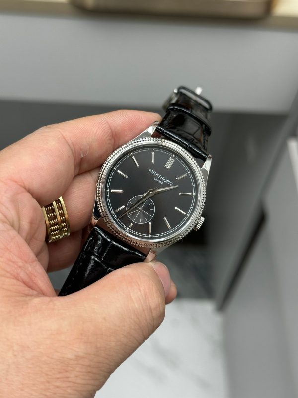 Patek Philippe Calatrava White Gold 6119G 001 Replica Watch(black)