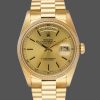 Rolex Day-Date 118208 champagne dial with gold indexes Yellow Gold 36mm Unisex Replica Watch