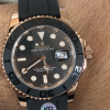 Rolex Yacht Master 116655 Everose Gold Black Dial 40mm Mens replica Watch