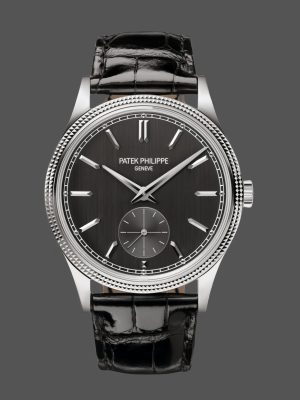 Patek Philippe Calatrava White Gold 6119G 001 Replica Watch(black)