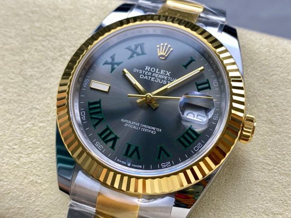 Rolex Datejust Champagne Two Tone M126333 0019 41mm Mens