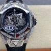 418.NX.1107.RX.1604.MXM20 Hublot Big Bang Sang Bleu II Titanium Pave