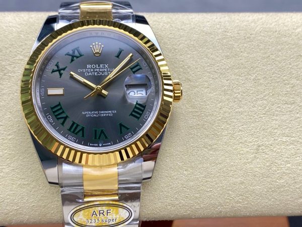 Rolex Datejust Champagne Two Tone M126333 0019 41mm Mens