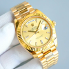 Rolex Day-Date 228238 Champagne Diamond Dial Fluted Bezel 40mm Mens Replica Watch