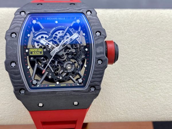 Richard Mille Black Carbon NTPT Automatic Rafael Nadal RM35-02(Rubber)