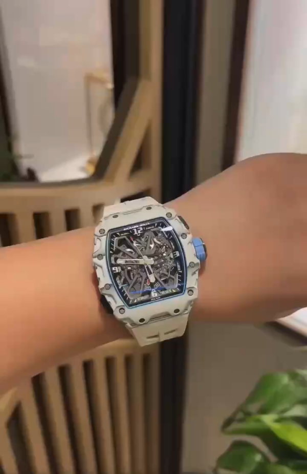 Richard Mille RM 35-03 Rafa Nadal White Carbon Quartz TPT(WHITE)