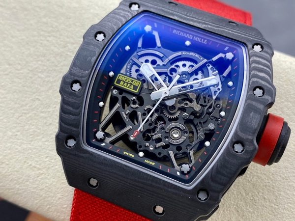Richard Mille Black Carbon NTPT Automatic Rafael Nadal RM35-02(Rubber)