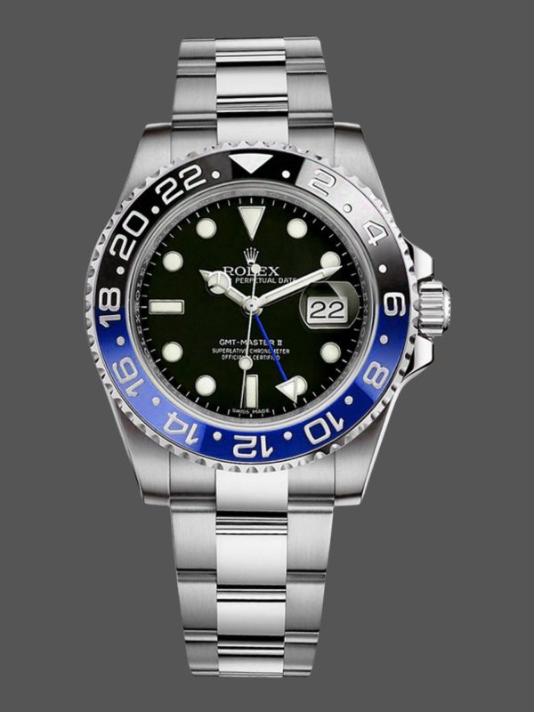 Rolex GMT-Master II Batman 116710BLNR Black Dial 40mm Mens Replica Watch
