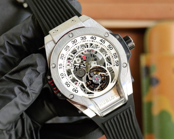 Hublot MP-13 Tourbillon Bi-Axis Retrograde 913.NX.1170.RX 44 mm(silver black)