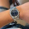 Audemars Piguet Royal Oak Jumbo 16202ST Blue Dial Custom Moissanite Bezel Best Replica ZF 39mm