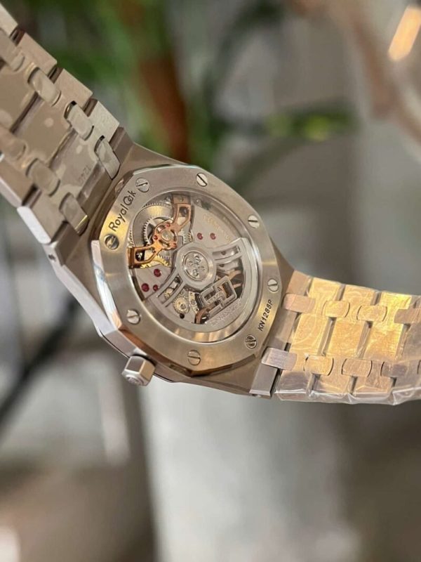 Audemars Piguet Royal Oak Jumbo 16202ST Blue Dial Custom Moissanite Bezel Best Replica ZF 39mm