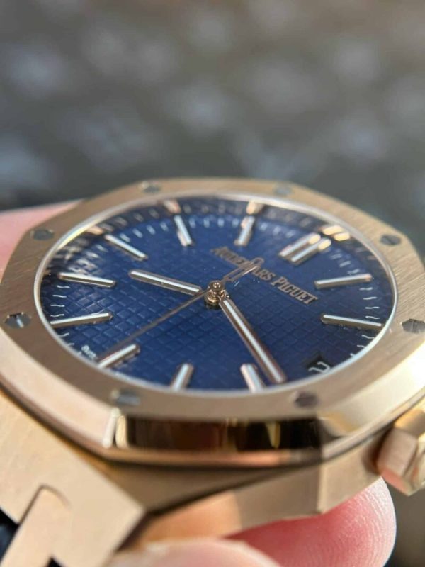 Audemars Piguet Royal Oak 15510OR 50th Anniversary Blue Dial Leather Best Replica APSF 41mm