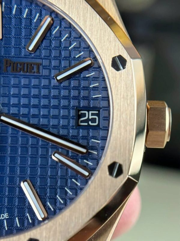 Audemars Piguet Royal Oak 15510OR 50th Anniversary Blue Dial Leather Best Replica APSF 41mm