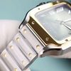 Cartier Santos De Cartier CRW2SA0030 Two Tone Grey Dial Large Model Best Replica BVF 39.8mm