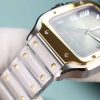 Cartier Santos De Cartier CRW2SA0030 Two Tone Grey Dial Large Model Best Replica BVF 39.8mm