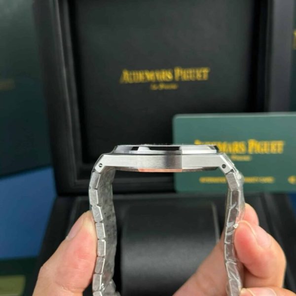 Audemars Piguet Royal Oak 15410BC Frosted Gold Blue Dial Best Replica APSF 41mm