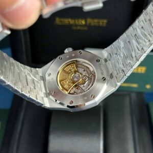 Audemars Piguet Royal Oak 15410BC Frosted Gold Blue Dial Best Replica APSF 41mm