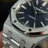 Audemars Piguet Royal Oak 15410BC Frosted Gold Blue Dial Best Replica APSF 41mm