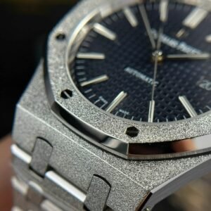 Audemars Piguet Royal Oak 15410BC Frosted Gold Blue Dial Best Replica APSF 41mm