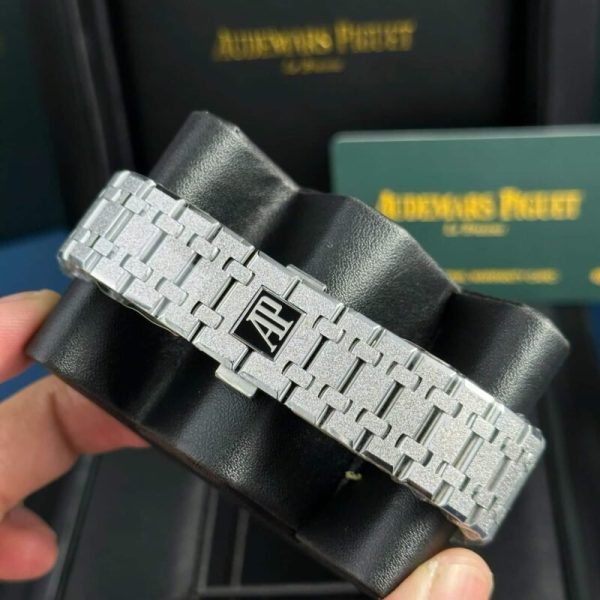 Audemars Piguet Royal Oak 15410BC Frosted Gold Blue Dial Best Replica APSF 41mm