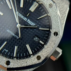 Audemars Piguet Royal Oak 15410BC Frosted Gold Blue Dial Best Replica APSF 41mm