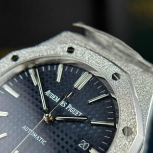 Audemars Piguet Royal Oak 15410BC Frosted Gold Blue Dial Best Replica APSF 41mm