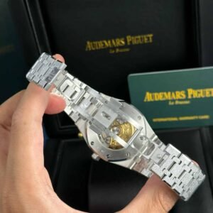 Audemars Piguet Royal Oak 15410BC Frosted Gold Blue Dial Best Replica APSF 41mm