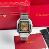 Cartier Santos WSSA0064 Brown Dial Large Model Best Replica BVF 39.8mm