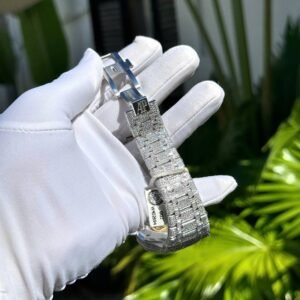 Audemars Piguet Royal Oak Red Arabic Numerals Iced Out Moissanite Super Clone 41m