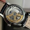 Jaeger-LeCoultre Master Ultra Thin Tourbillon Blue Dial Leather Best Replica APSF 40mm